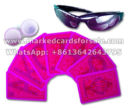 cheating playing cards with contact lenses and glasses