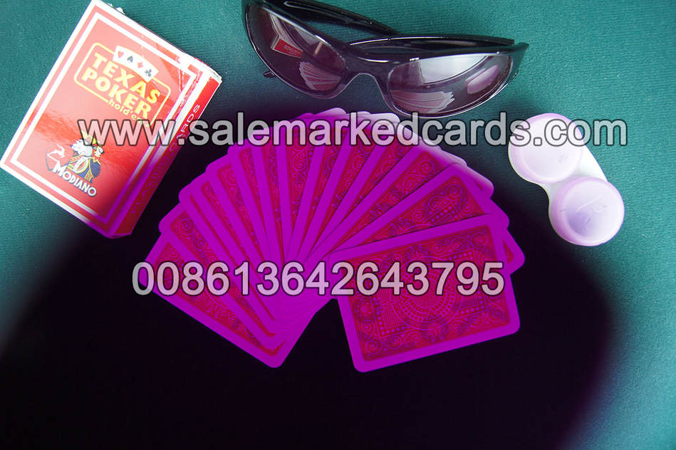 Contact lenses marked cards