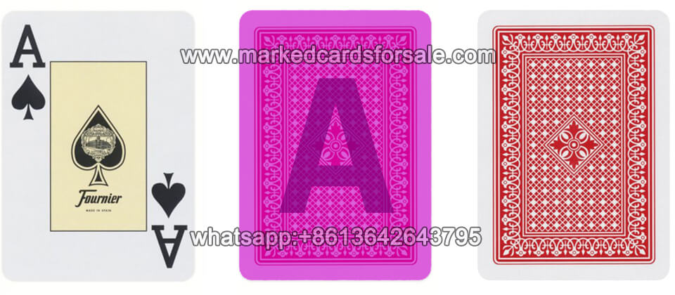 Red Fournier 818 Marked Cards for Infrared Contact Lenses