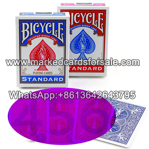 Invisible ink marked Bicycle cards 